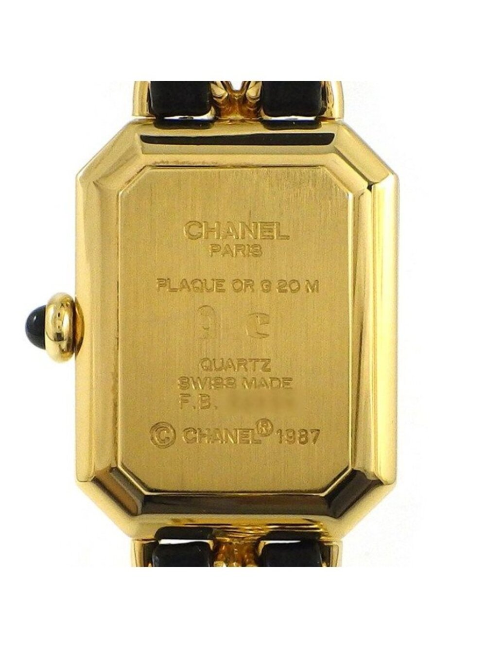 Chanel Watch Premier M Octagonal Black Dial Chain Breath Leather - Picture 4 of 9